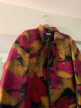 Load image into Gallery viewer, aw1997 Issey Miyake Wool Vibrant Camo Blazer with Leather Trim - Size L