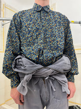 Load image into Gallery viewer, 1980s Katharine Hamnett Oversized Blue Graphic Cargo Pocket Shirt - Size OS