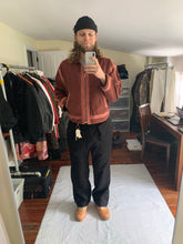 Load image into Gallery viewer, 1990s Armani Object Dyed Bordeaux Blouson with Pink Contrast Pipping - Size XL