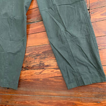 Load image into Gallery viewer, 1990s Armani Olive High Waist Military Trousers with Zipper Hems - Size M