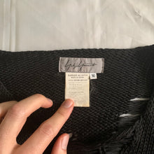 Load image into Gallery viewer, 1990s Yohji Yamamoto Destroyed Black Knitted Sweater - Size M