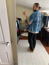 Load image into Gallery viewer, ss1996 Issey Miyake Blue Dyed Striped Shirt - Size XL