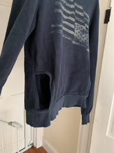Load image into Gallery viewer, 2000s Bernhard Willhelm Faded Aqua Insideout Crewneck with Kangaroo Pocket - Size M