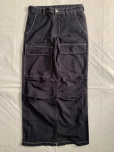 Load image into Gallery viewer, ss2007 Issey Miyake Faded Black Tactical Pants with Contrast Stitching - Size XL