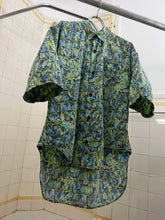 Load image into Gallery viewer, 1980s Katharine Hamnett Green Brick Graphic Shirt - Size M