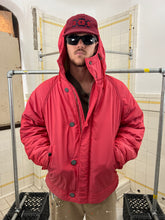 Load image into Gallery viewer, 1990s Armani Iridescent Pink Hooded Bomber - Size L