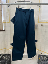 Load image into Gallery viewer, aw2017 Kiko Kostadinov Steel Blue Wrapped Knee Waistbag Trousers - Size M