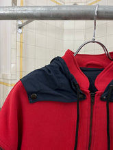 Load image into Gallery viewer, 1980s Armani Rib Knit Bomber with Removable Sleeves and Backzip Hood - Size M