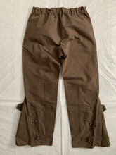 Load image into Gallery viewer, 2000s Armani Mud Brown Flared Military Bondage Pants - Size L