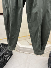 Load image into Gallery viewer, 1980s Marithe Francois Girbaud Green Patch Pocket Paneled Trousers with Adjustable Synch Hem Detail - Size M
