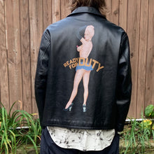 Load image into Gallery viewer, aw1991 Yohji Yamamoto 6.1 The Men Ready For Duty Pinup Leather Jacket - Size M
