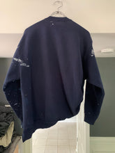 Load image into Gallery viewer, ss2021 Per Gotesson Slashed Vintage Paint Splattered Crewneck with Vintage Jewelry - Size S/M