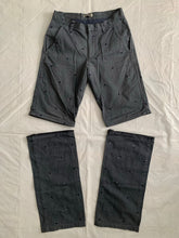 Load image into Gallery viewer, 2000s Lad Musician Gunmetal Modular Zip Offs with Pill Embroidery - Size M