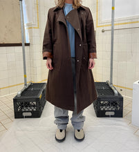 Load image into Gallery viewer, 2000s Mandarina Duck Double Breasted Trench Coat with Back Pleat Detailing - Size XS