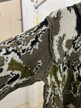 Load image into Gallery viewer, 2000s Griffin Zippered Intarsia Camo Knit Jacket - Size M