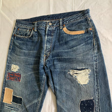 Load image into Gallery viewer, 2000s Yohji Yamamoto x Spotted Horse Repaired Distressed Denim - Size L