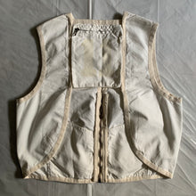 Load image into Gallery viewer, 1990s Armani White with Beige Trim Racer Vest - Size L