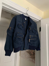 Load image into Gallery viewer, 1990s Vintage DKNY Textured Nylon Cargo Bomber Jacket - Size S