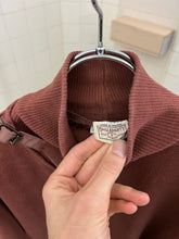 Load image into Gallery viewer, aw1983 Marithe Francois Girbaud x Maillaparty Burnt Red Sweater with Overlocked Neck and Waxed Seam Details - Size S