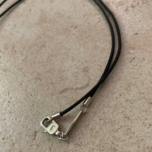 Load image into Gallery viewer, 2000s Armani Waxed Rope Fang Necklace - Size OS