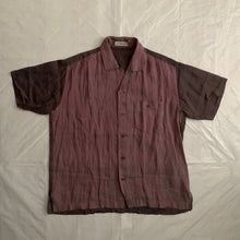 Load image into Gallery viewer, 2000s Issey Miyake Iridescent Plum Crinkled Shirt - Size L
