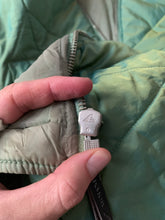 Load image into Gallery viewer, 1990s Armani Textured Iridescent Green Nylon "Hyper Cold" Cropped Jacket - Size L