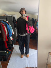 Load image into Gallery viewer, ss2004 Issey Miyake Futuristic Deformed Pink Neoprene Backpack / Tote Bag with Transparent Piping Trim - Size OS