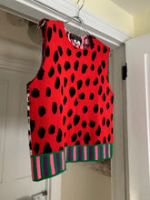 Load image into Gallery viewer, ss2018 CDGH+ Red Leopard Print Knitted Vest - Size M