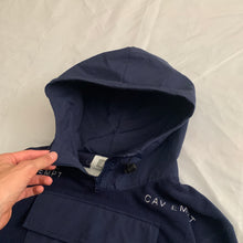 Load image into Gallery viewer, aw2015 Cav Empt Navy Fleece Hooded Pullover - Size L