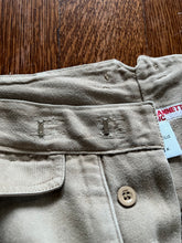Load image into Gallery viewer, 1980s Katharine Hamnett Khaki Flap Pocket Pleated Trousers - Size M