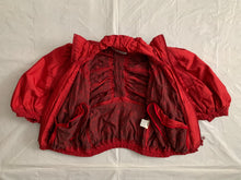 Load image into Gallery viewer, aw2007 Issey Miyake APOC Cropped Red Jacket with Pleats and Ribbing Details - Size S