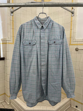Load image into Gallery viewer, 1980s Marithe Francois Girbaud Double Pleated Shoulder Plaid Shirt - Size L