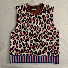 Load image into Gallery viewer, ss2018 CDGH+ Psychedelic Leopard Print Knitted Vest - Size M