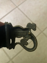 Load image into Gallery viewer, 1990s Armani Lizard Buckle with Swarovski Crystal Belt - Size OS