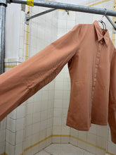 Load image into Gallery viewer, 2000s Mandarina Duck Cropped Dress Shirt with Back and Elbow Detailing - Size S