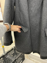 Load image into Gallery viewer, Late 1990s Mandarina Duck Rubberized Cuff and Hem Peacoat - Size L