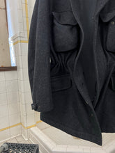 Load image into Gallery viewer, Late 1990s Mandarina Duck Thick Wool M65 Jacket with Grey Nylon Hood - Size L