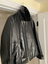 Load image into Gallery viewer, aw1997 Yohji Yamamoto Cropped Black Leather Jacket - Size OS