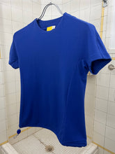 Load image into Gallery viewer, 2000s Mandarina Duck True Blue Contemporary Cut Tee with Bungee Cord Hem - Size XS