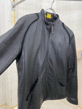 Load image into Gallery viewer, 2000s Mandarina Duck Contemporary Padded Leather Jacket - Size XS