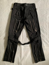 Load image into Gallery viewer, ss2002 General Research Cotton Satin Bondage Pants with Zippers - Size S