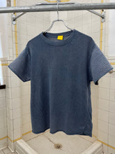 Load image into Gallery viewer, 2000s Mandarina Duck Blue Knit Tee with Jersey Sleeves - Size M