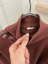 Load image into Gallery viewer, aw1983 Marithe Francois Girbaud x Maillaparty Burnt Red Sweater with Overlocked Neck and Waxed Seam Details - Size S