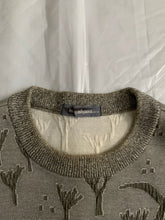 Load image into Gallery viewer, ss1986 Issey Miyake Embossed Dinosaur Graphic Sweater - Size M