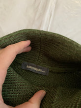Load image into Gallery viewer, 1980s Issey Miyake Green Wool Turtleneck Sweater with Embossed Graphic - Size L