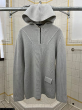 Load image into Gallery viewer, 2000s Samsonite 'Travel Wear' Glacier White Knitted Pullover Hoodie - Size M