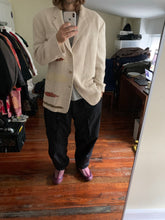 Load image into Gallery viewer, ss1992 Yohji Yamamoto Patched Linen Blazer - Size XL