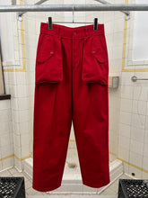 Load image into Gallery viewer, 1970s Issey Miyake Red Inside-Out Flap Pocket Trousers - Size S