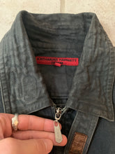 Load image into Gallery viewer, 1980s Katharine Hamnett Washed Blacked Cargo Bomber - Size M