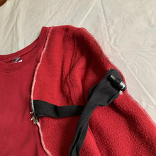 Load image into Gallery viewer, 2015 Kiko Kostadinov x Stussy Red Reconstructed Crewneck Sweater - Size M